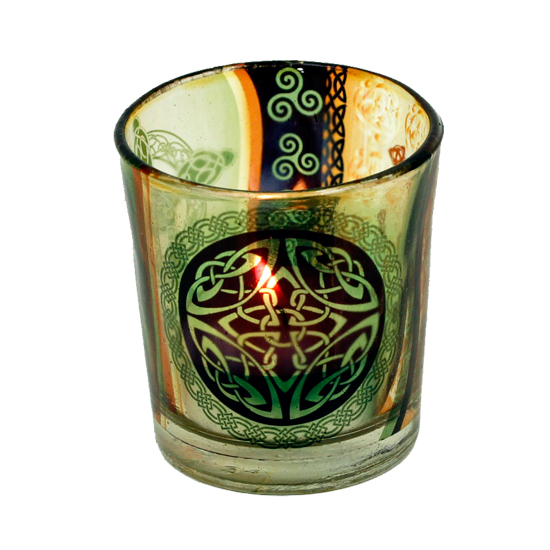 Glas til fyrfadslys, Keltisk Knude